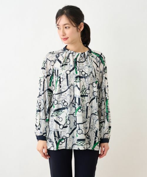 Leilian / レリアン シャツ・ブラウス | プリントオーバーブラウス【Leilian the Week】 | 詳細3