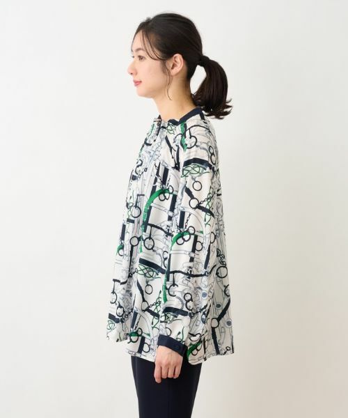 Leilian / レリアン シャツ・ブラウス | プリントオーバーブラウス【Leilian the Week】 | 詳細4