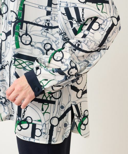 Leilian / レリアン シャツ・ブラウス | プリントオーバーブラウス【Leilian the Week】 | 詳細8