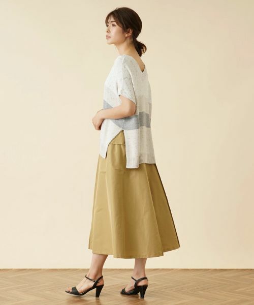 Leilian / レリアン テーラードジャケット | ラメVネックニットベスト【TONET】 | 詳細2