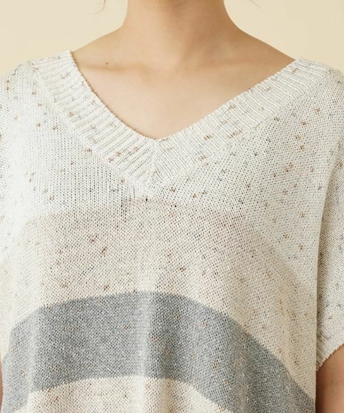 Leilian / レリアン テーラードジャケット | ラメVネックニットベスト【TONET】 | 詳細7