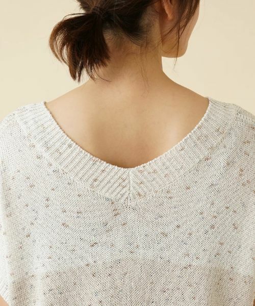 Leilian / レリアン テーラードジャケット | ラメVネックニットベスト【TONET】 | 詳細8