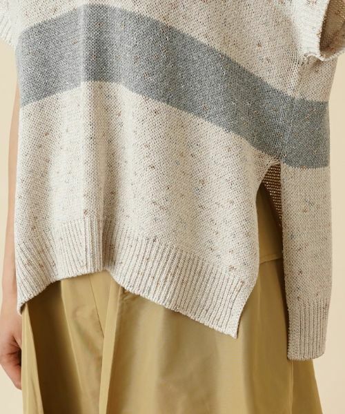 Leilian / レリアン テーラードジャケット | ラメVネックニットベスト【TONET】 | 詳細9