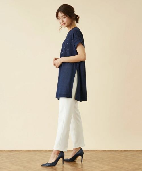 Leilian / レリアン ニット・セーター | スパンコールニットチュニック | 詳細13
