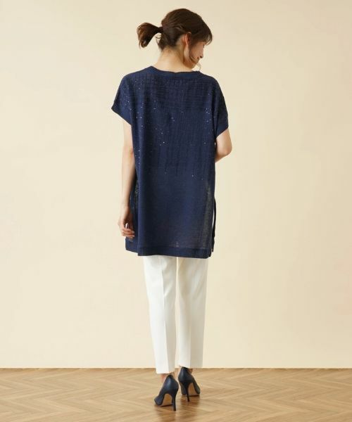 Leilian / レリアン ニット・セーター | スパンコールニットチュニック | 詳細14