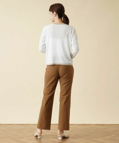 Leilian / レリアン ニット・セーター | 配色ラインクルーネックニット | 詳細13