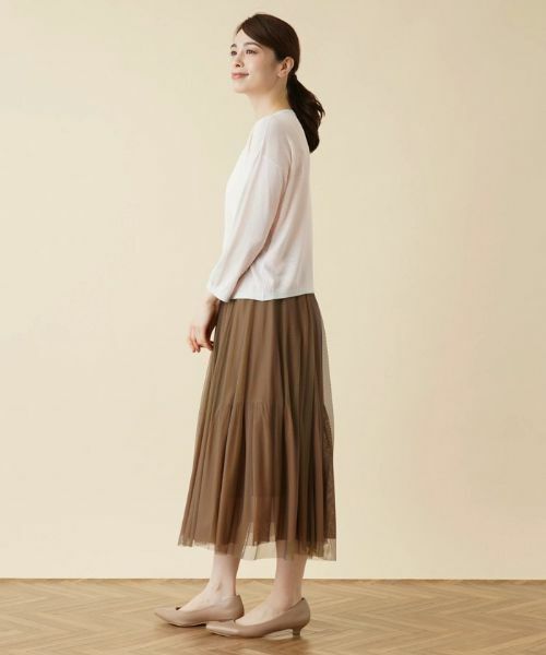 Leilian / レリアン ニット・セーター | 配色ラインクルーネックニット | 詳細2