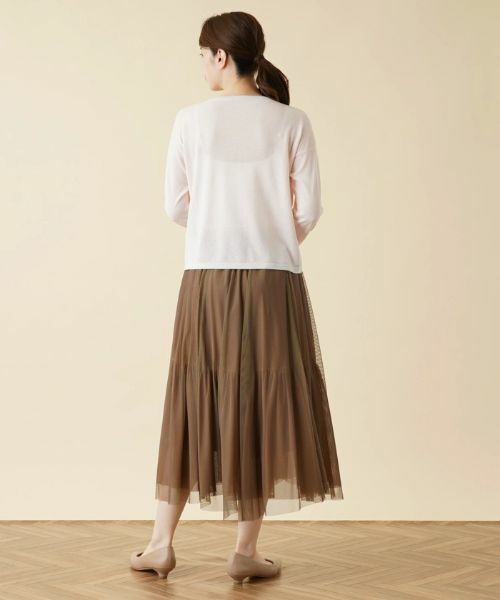 Leilian / レリアン ニット・セーター | 配色ラインクルーネックニット | 詳細3