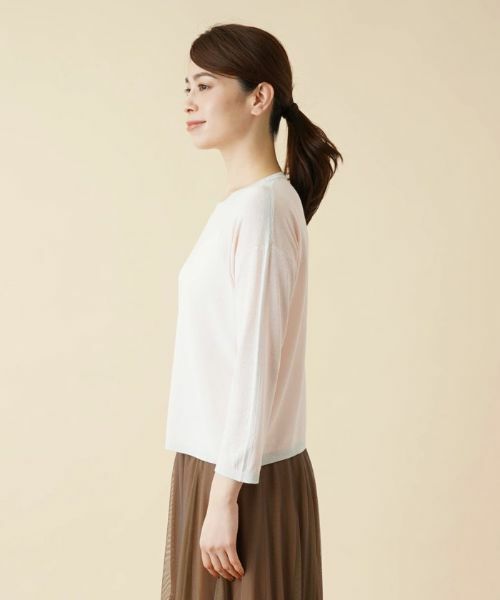 Leilian / レリアン ニット・セーター | 配色ラインクルーネックニット | 詳細5