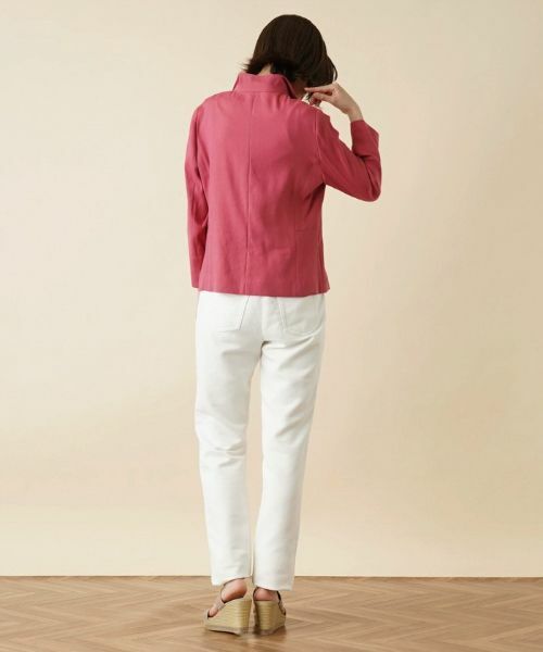 Leilian / レリアン テーラードジャケット | ストレッチサマージャケット【ROCHAS Premiere】 | 詳細3