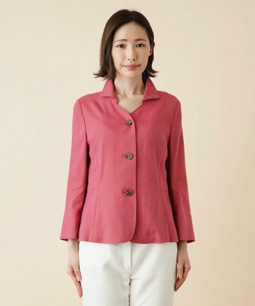 Leilian / レリアン テーラードジャケット | ストレッチサマージャケット【ROCHAS Premiere】 | 詳細4