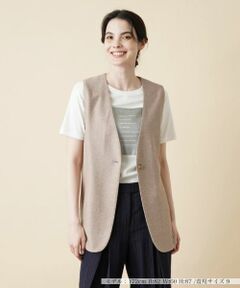 Leilian / レリアン テーラードジャケット | ロングベスト【ROCHAS Premiere】