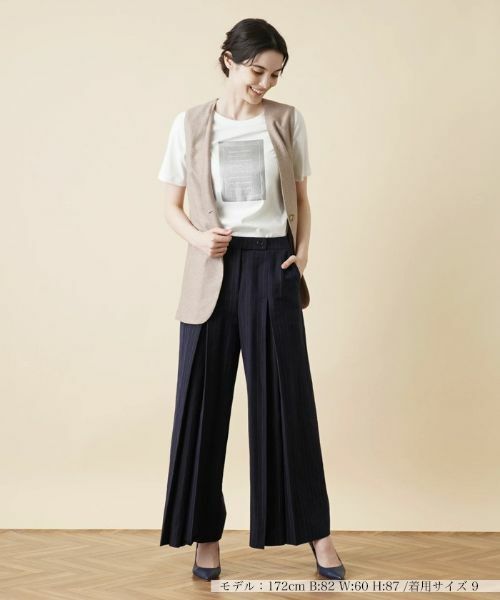 Leilian / レリアン テーラードジャケット | ロングベスト【ROCHAS Premiere】 | 詳細1