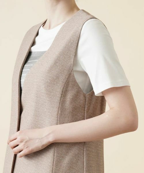 Leilian / レリアン テーラードジャケット | ロングベスト【ROCHAS Premiere】 | 詳細10