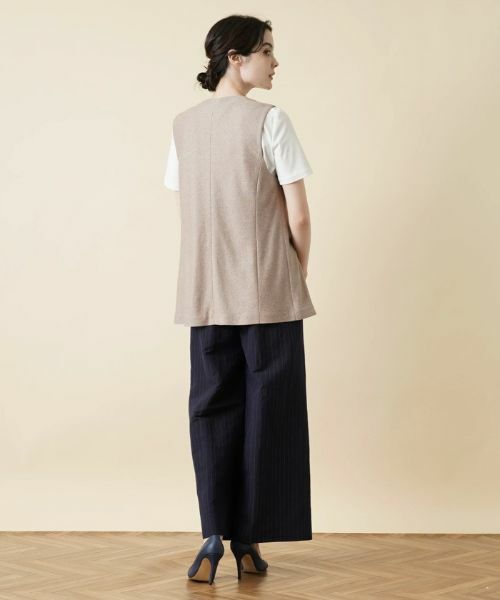 Leilian / レリアン テーラードジャケット | ロングベスト【ROCHAS Premiere】 | 詳細3