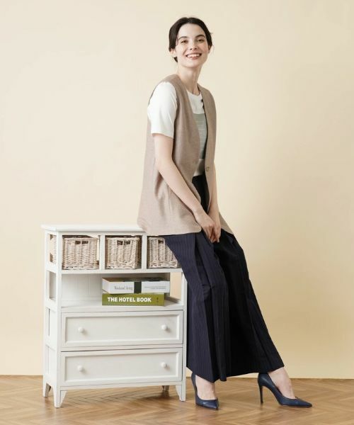 Leilian / レリアン テーラードジャケット | ロングベスト【ROCHAS Premiere】 | 詳細4