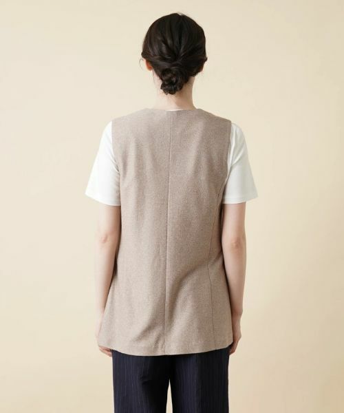 Leilian / レリアン テーラードジャケット | ロングベスト【ROCHAS Premiere】 | 詳細7