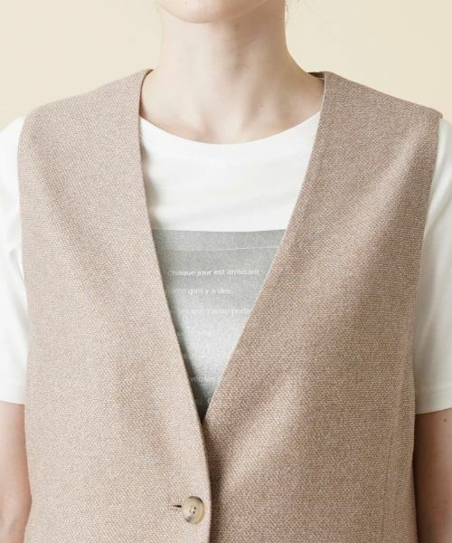 Leilian / レリアン テーラードジャケット | ロングベスト【ROCHAS Premiere】 | 詳細8