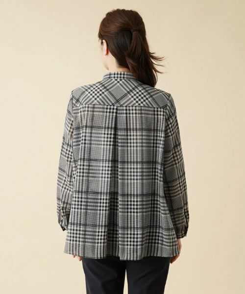 Leilian / レリアン シャツ・ブラウス | グレンチェックブラウス | 詳細6