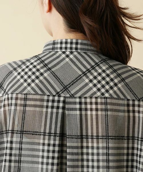 Leilian / レリアン シャツ・ブラウス | グレンチェックブラウス | 詳細8