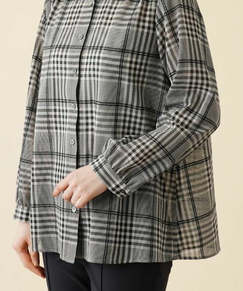 Leilian / レリアン シャツ・ブラウス | グレンチェックブラウス | 詳細9