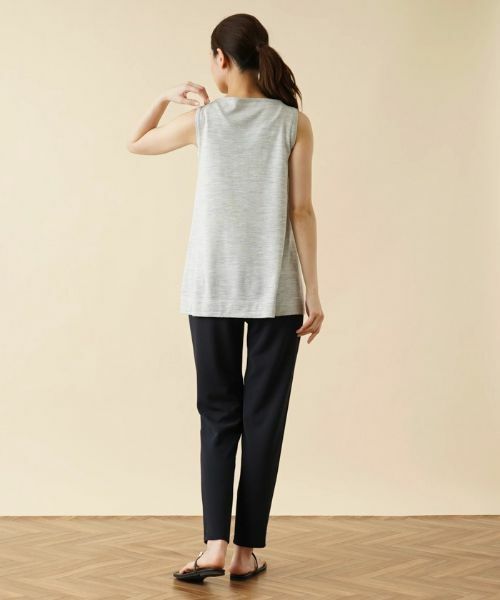 Leilian / レリアン ニット・セーター | メッシュ切替ノースリーブニット | 詳細14