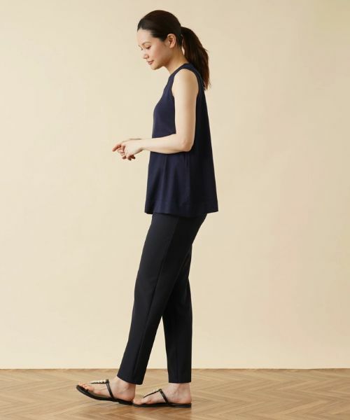 Leilian / レリアン ニット・セーター | メッシュ切替ノースリーブニット | 詳細16