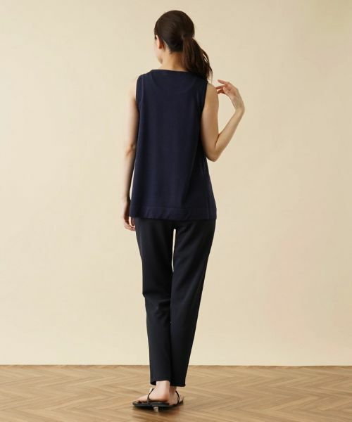 Leilian / レリアン ニット・セーター | メッシュ切替ノースリーブニット | 詳細17