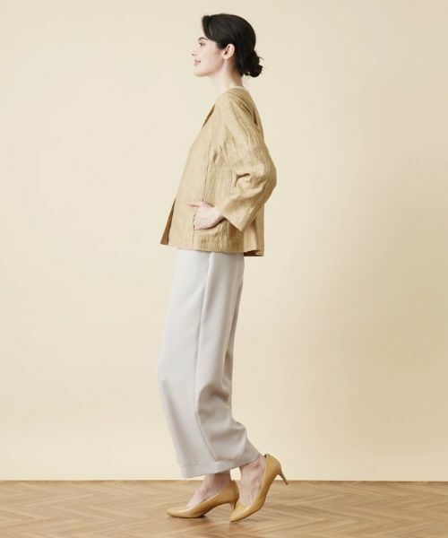 Leilian / レリアン テーラードジャケット | ノーカラージャケット | 詳細2