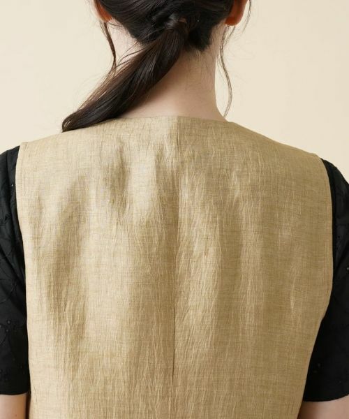 Leilian / レリアン テーラードジャケット | Vネックロングベスト | 詳細8
