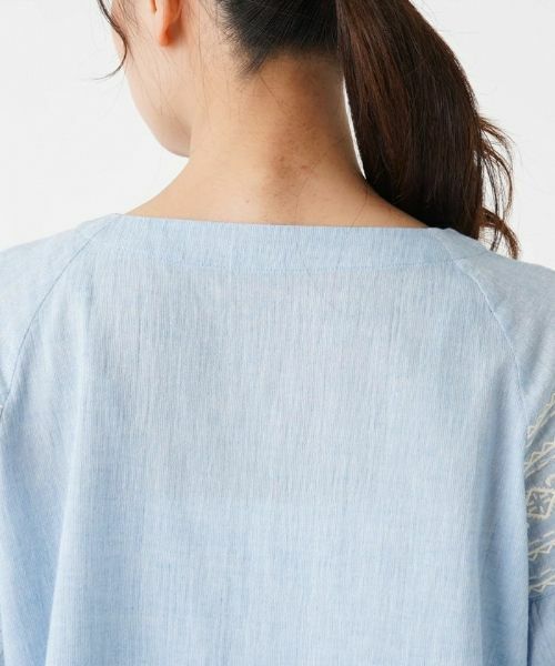 Leilian / レリアン シャツ・ブラウス | ペプラム刺繍ブラウス | 詳細12