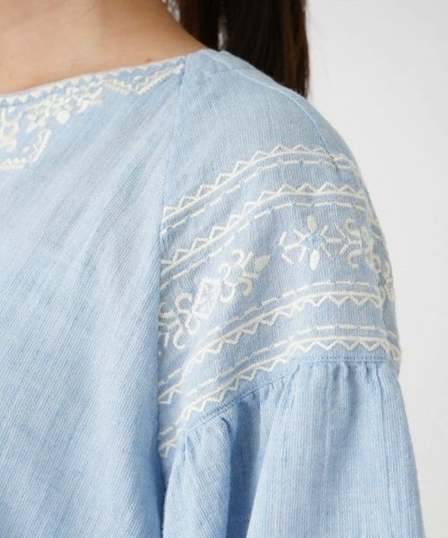 Leilian / レリアン シャツ・ブラウス | ペプラム刺繍ブラウス | 詳細14