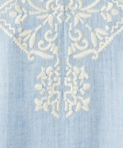 Leilian / レリアン シャツ・ブラウス | ペプラム刺繍ブラウス | 詳細16