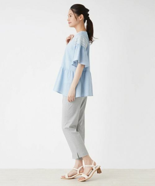 Leilian / レリアン シャツ・ブラウス | ペプラム刺繍ブラウス | 詳細5