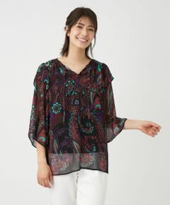 Leilian / レリアン シャツ・ブラウス | 楊柳ペイズリーブラウス【ERICA】