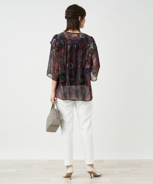 Leilian / レリアン シャツ・ブラウス | 楊柳ペイズリーブラウス【ERICA】 | 詳細15