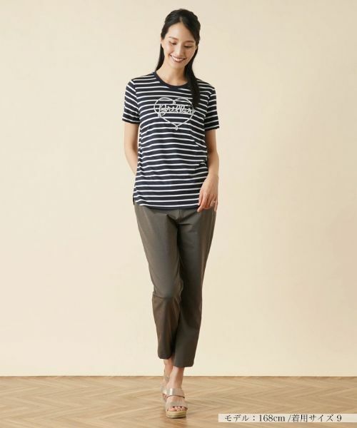 Leilian / レリアン Tシャツ | ボーダーＴシャツ | 詳細1