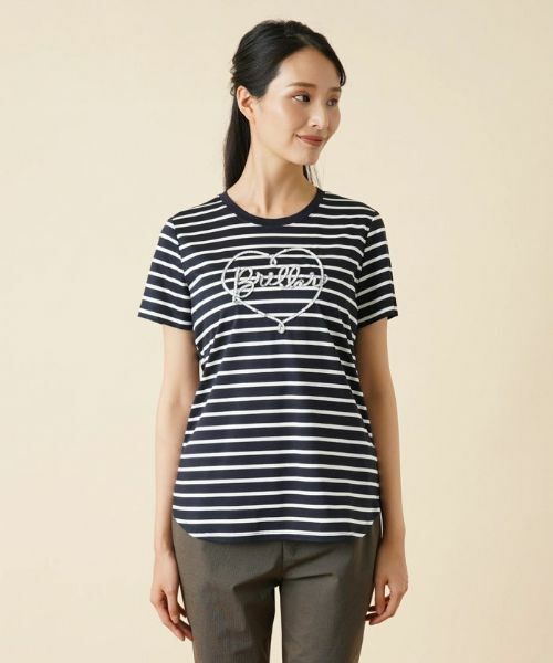 Leilian / レリアン Tシャツ | ボーダーＴシャツ | 詳細5