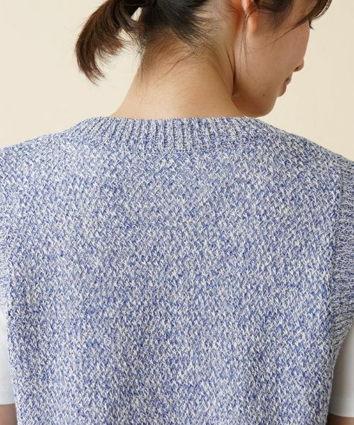 Leilian / レリアン テーラードジャケット | 透かし編みニットベスト | 詳細8
