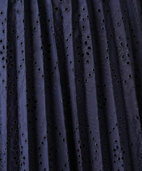 Leilian / レリアン ロング・マキシ丈スカート | 洗えるカットワークプリーツスカート | 詳細9