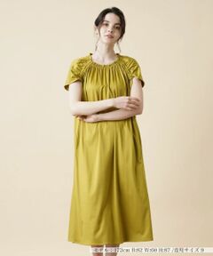 Leilian / レリアン ドレス | シャーリングギャザーワンピース【Leilian WHITE LABEL】