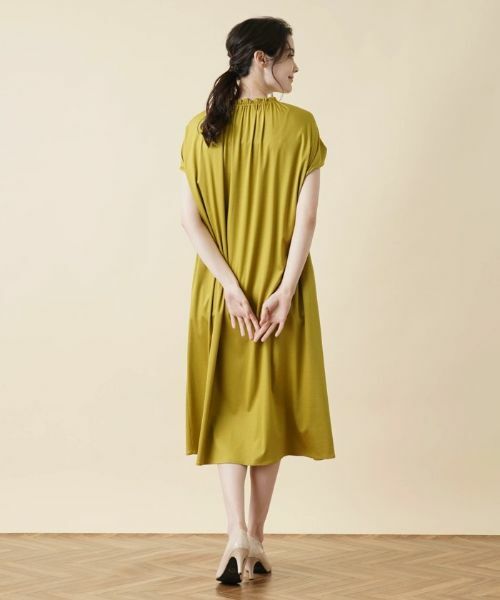 Leilian / レリアン ドレス | シャーリングギャザーワンピース【Leilian WHITE LABEL】 | 詳細3