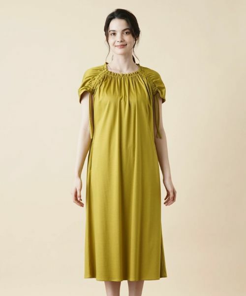 Leilian / レリアン ドレス | シャーリングギャザーワンピース【Leilian WHITE LABEL】 | 詳細4