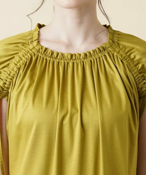 Leilian / レリアン ドレス | シャーリングギャザーワンピース【Leilian WHITE LABEL】 | 詳細7