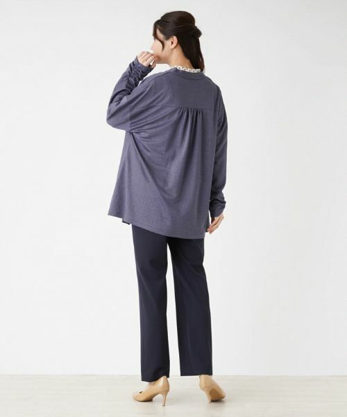 新品タグ付 Leilian レリアン 24SS トッパーカーディガン ブラック セール】 ノーボタントッパーカーディガン （カーディガン
