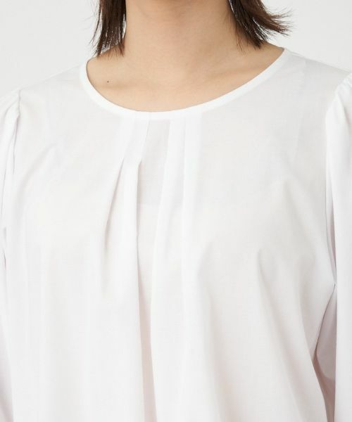 Leilian / レリアン シャツ・ブラウス | 七分袖タックブラウス | 詳細10