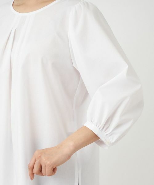 Leilian / レリアン シャツ・ブラウス | 七分袖タックブラウス | 詳細11