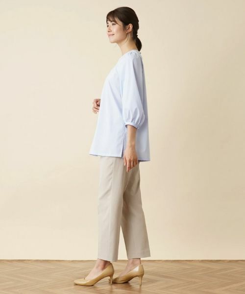 Leilian / レリアン シャツ・ブラウス | 七分袖タックブラウス | 詳細15