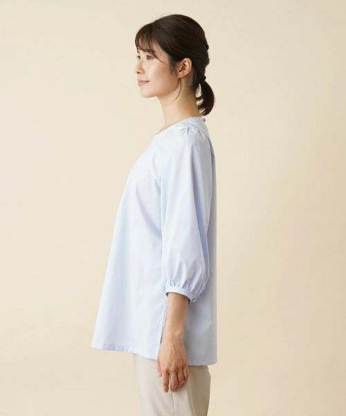 Leilian / レリアン シャツ・ブラウス | 七分袖タックブラウス | 詳細18