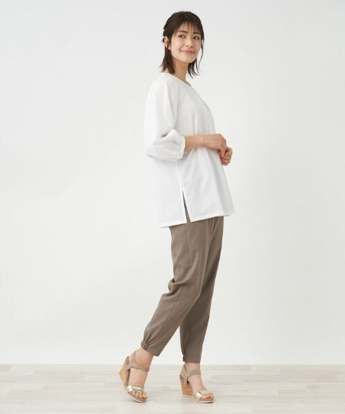 Leilian / レリアン シャツ・ブラウス | 七分袖タックブラウス | 詳細2